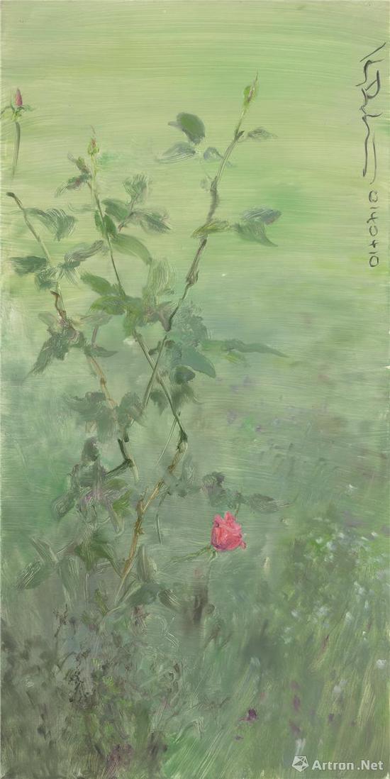 何多苓 《杂花写生No.8》