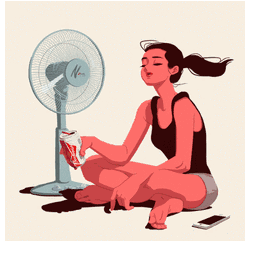 夏天的各种热 用英语怎么说