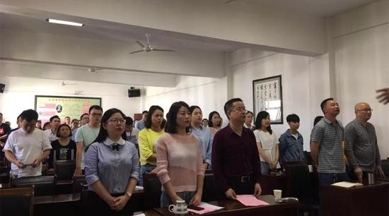 阆中市中医医院纪念五四运动100周年团日活动