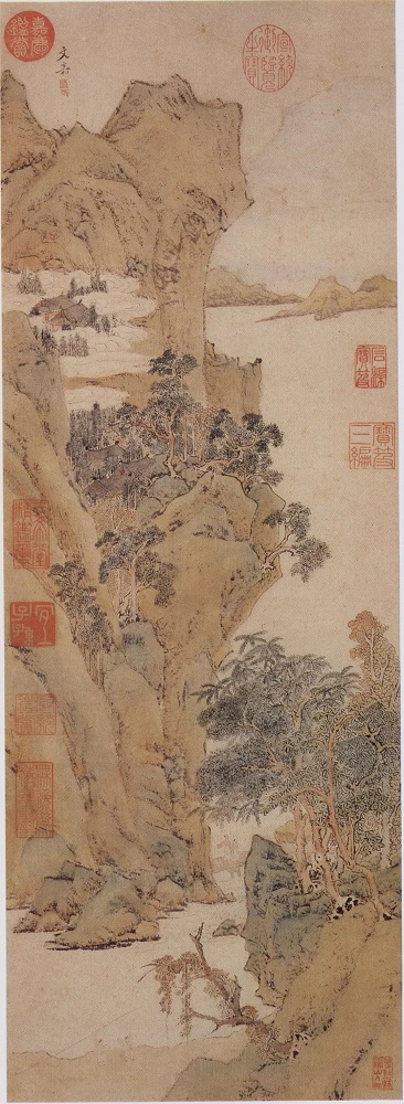 明 文嘉 《画瀛洲仙侣图》轴