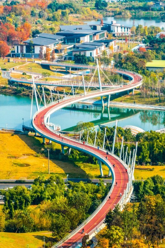 绿道为市民运动健身提供好去处 蒋小翼 摄