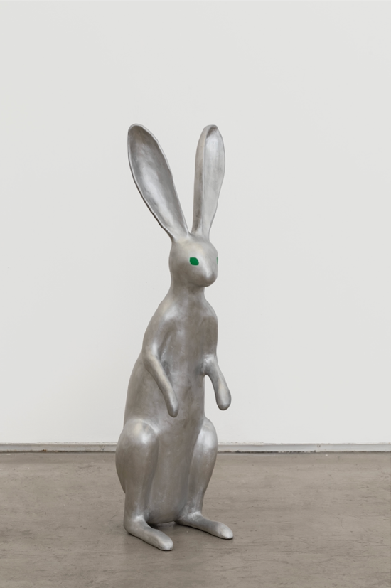 汉克·维奇，《早上好》，2020，铸铝、喷漆，高度85cm
