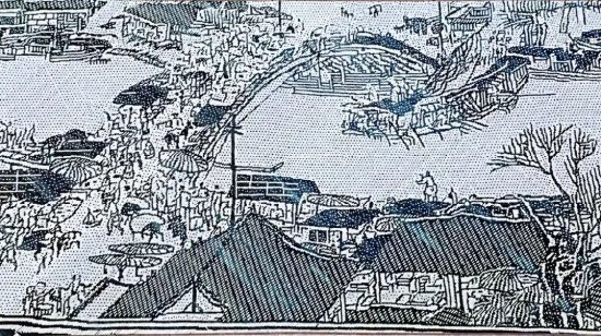 ▲《清明上河圖》局部(竹編)曾闊繁作