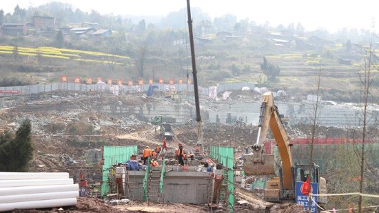 通川区魏兴污水处理工程（二期）建设项目现场