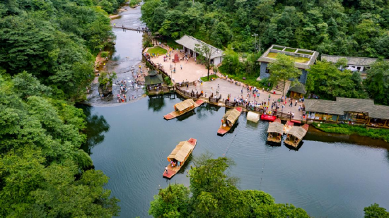 白龙渡码头(成都天台山旅游景区 供图)