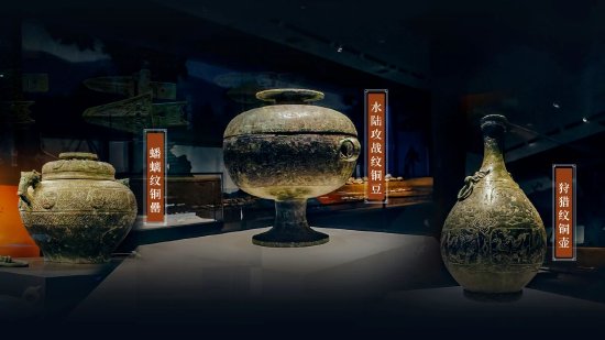 ▲罗家坝遗址博物馆馆内藏品