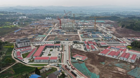 建设中的双石热电联产循环经济园&nbsp; @达州凯哥/航拍