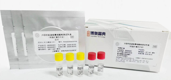 六项呼吸道病毒核酸检测试剂盒（恒温扩增芯片法）[注册证编号：国械注准20203400178]