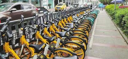 3月16日,清理维护后的绵阳美团共享单车。 图片由受访者提供