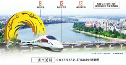 德阳市区鸟瞰图。(资料图片) 本报制图/朱濉