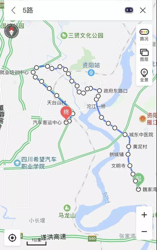 资阳16路公交车路线图,资阳6路公交车路线图 资阳5路10路公交车路线有所调整