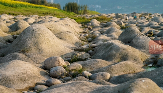 一浪接一浪，又见长江边万年形成的石海“涌浪”奇特地貌