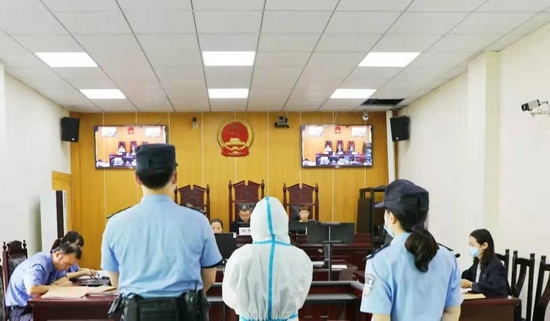 庭審現場。(中江縣人民檢察院供圖)