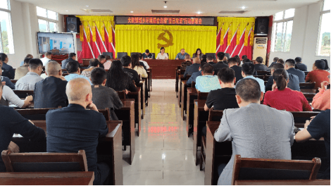 大树镇召开城乡环境综合治理“百日攻坚”行动部署会