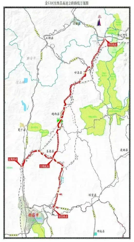 金西高速线路图