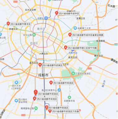 毕业生签约成都TOP10小区区位