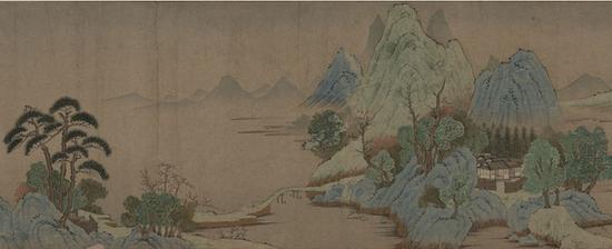 元 钱选 《山居图》卷 纸本