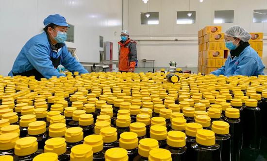 已復工復產的企業,生產線有序運行