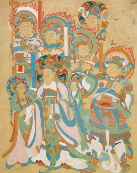 《临摹维摩变图轴》 张大千 1941—1943年 绢本设色 四川博物院藏
