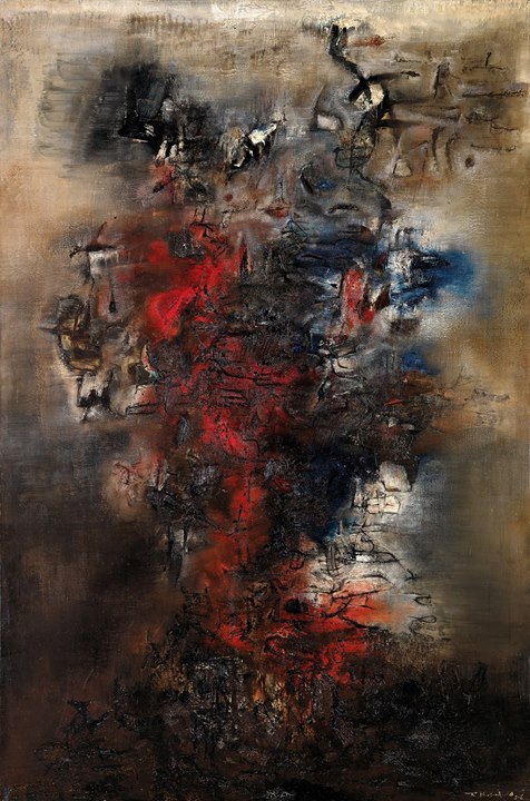 赵无极作品《向杜甫致敬》 ©Image of works by Zao Wou-Ki:ProLitteris, Zurich