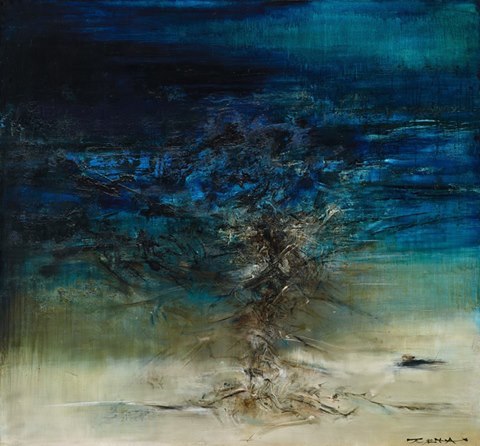 赵无极作品《04.11.61》©Zao Wou-Ki:ProLitteris, Zurich