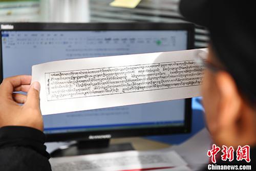 资料图 藏文 中新社记者 杨艳敏 摄