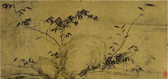 宋 苏轼 潇湘竹石图(局部)