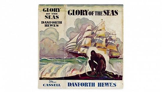 N.C。 Wyeth为《海的荣光》(Glory of the Seas,1933)设计的护封,图书作者为艾格尼丝·赫韦斯。