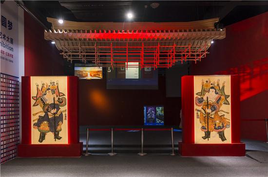 四川首届乡村艺术大展展览现场