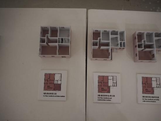 狭窄的房子被分成不同的区域,建立房东与租客的空间关系