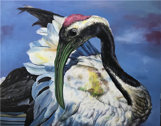 曹卫国,《失忆》, 布面油画, 160x200cm, 2016