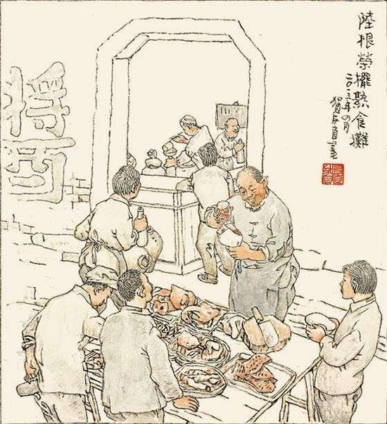 走街串巷忆旧事——贺友直画说老上海