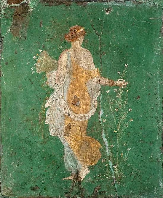 《花神芙罗拉》 庞贝壁画 公元1世纪 意大利那不勒斯国家考古博物馆藏