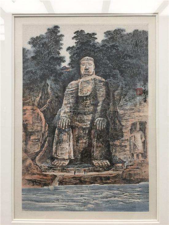 “雄险秀幽·巴山蜀水——百年大师岑学恭国画展”现场