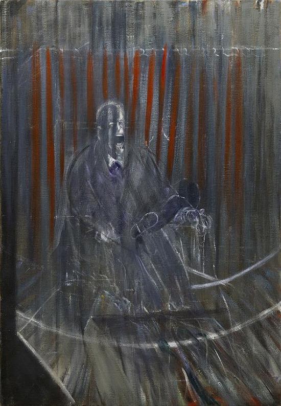 培根作品《尖叫的教皇》(1950) 图片来源:The Estate of Francis Bacon
