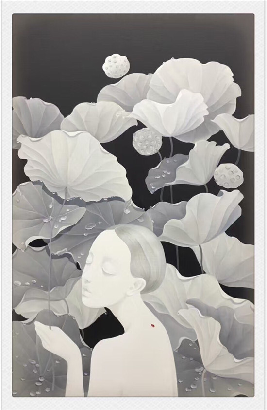 郑驰,《半晴天》, 布面油画,85x55cm,2016