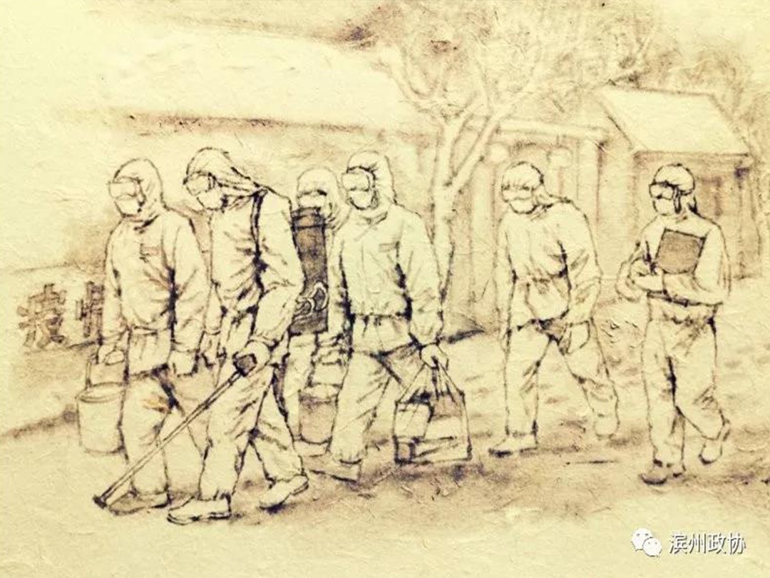 笔墨传情画战“疫”　丹青讴歌“逆行人”