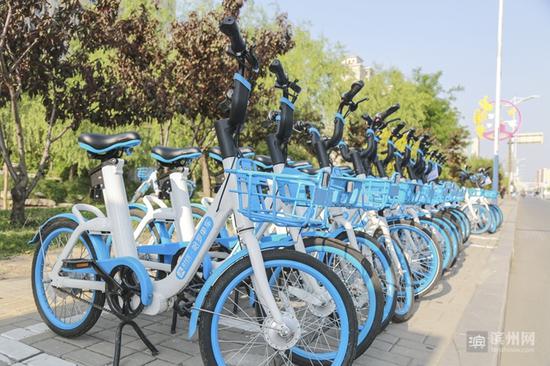 目前市城区已经投放哈罗单车7800余辆,划定了300余个固定停放点