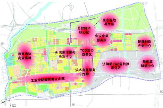 ▲东站片区主要功能定位与空间布局仲量联行供图