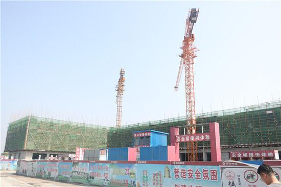 临邑县中医院新院区施工现场