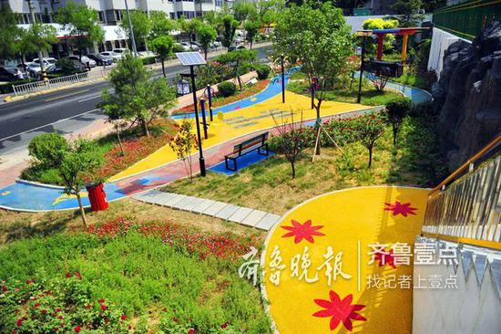 口袋公園 齊魯晚報·齊魯壹點記者 王媛 攝