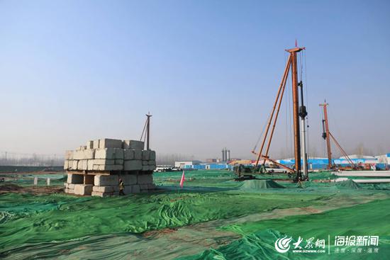 安置西区一期工程施工现场。