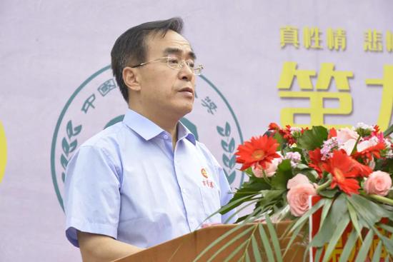 ▲ 古贝春集团执行总经理赵殿臣致欢迎词