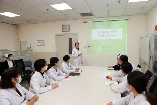 副主任魏莉对第一季度工作量进行汇总分析