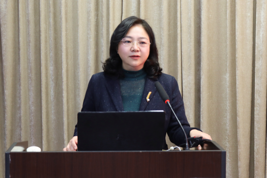 德州市第七人民医院党委副书记、院长庄霞总结发言