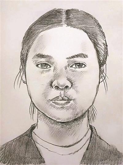 山東民警林宇輝為王明清失蹤女兒畫的模擬像