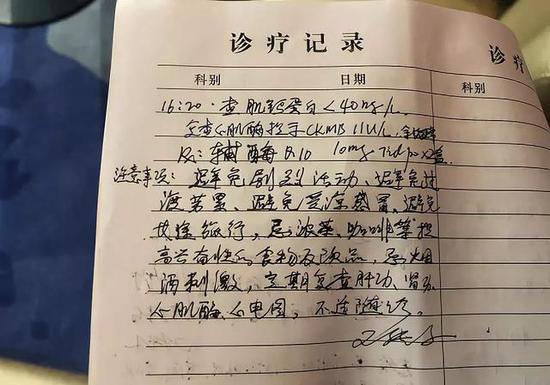 (郭先生的部分病例 記者盧震 攝)