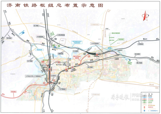 规划年度济南形成放射状铁路枢纽