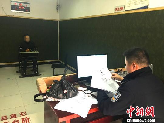 警方審訊犯罪嫌疑人 宜都警方 供圖