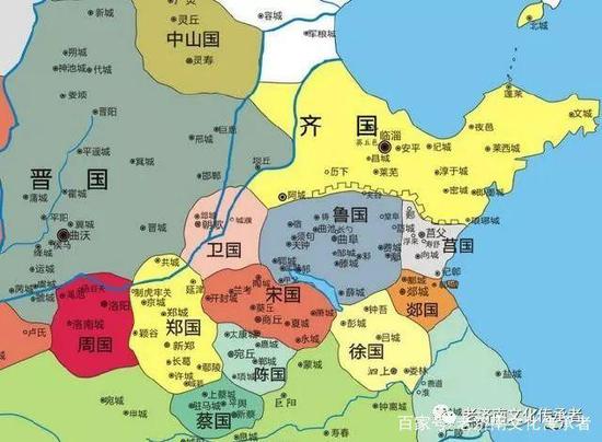 （春秋时代的地图）